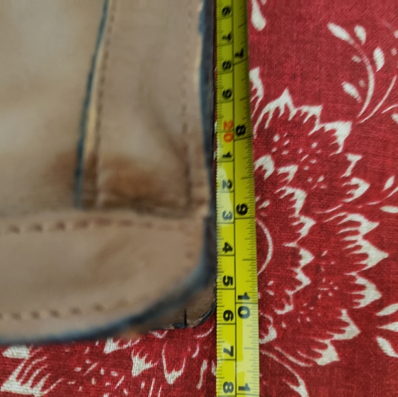 I Medici Italia Leather Brief Case Portfolio Document Carrier Tan - Picture 5 of 15